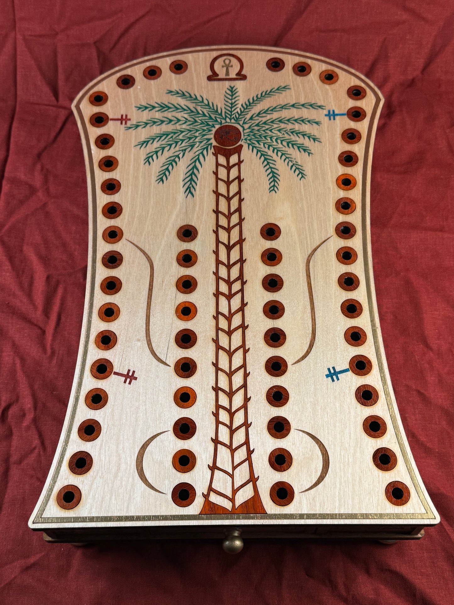 Hounds and Jackals Ancient Egyptian Game, Heirloom Quality, Hand Made, Exotic Woods, Museum Quality Woodworking.