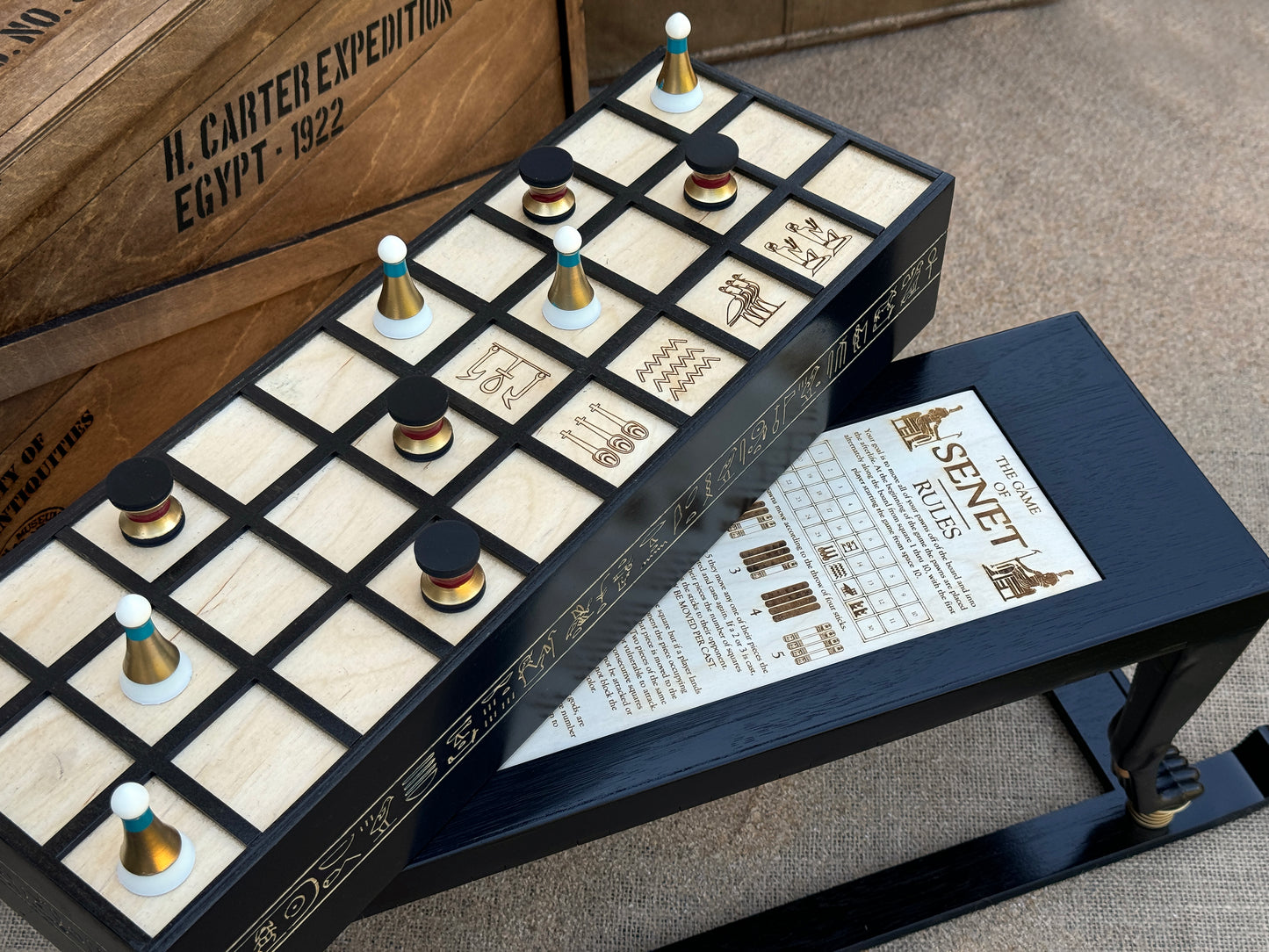 1/1 Scale Museum Replica of Tutankhamuns SENET Game! Direct from the Tomb of the King.
