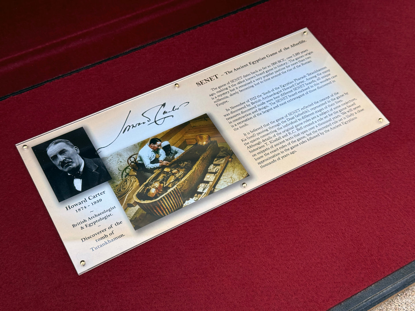 1/1 Scale Museum Replica of Tutankhamuns SENET Game! Direct from the Tomb of the King.