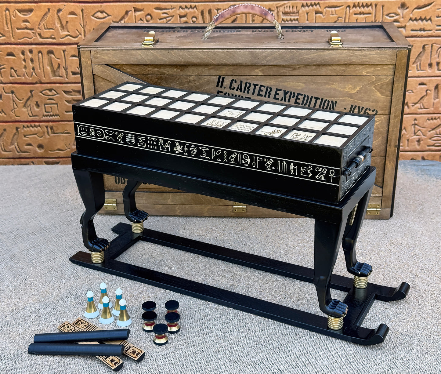 1/1 Scale Museum Replica of Tutankhamuns SENET Game! Direct from the Tomb of the King.