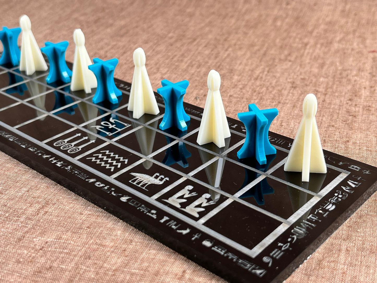 Future SENET ~ An Ancient Egyptian Game brought into the FUTURE! Hand Made, Sturdy, and Portable.