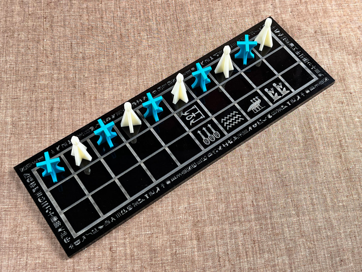 Future SENET ~ An Ancient Egyptian Game brought into the FUTURE! Hand Made, Sturdy, and Portable.