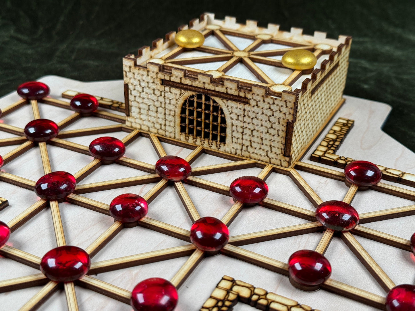 Asalto! Natural Wood Version. Officers & Sepoys English Indian Game of Skill and Combat, Strategy Game
