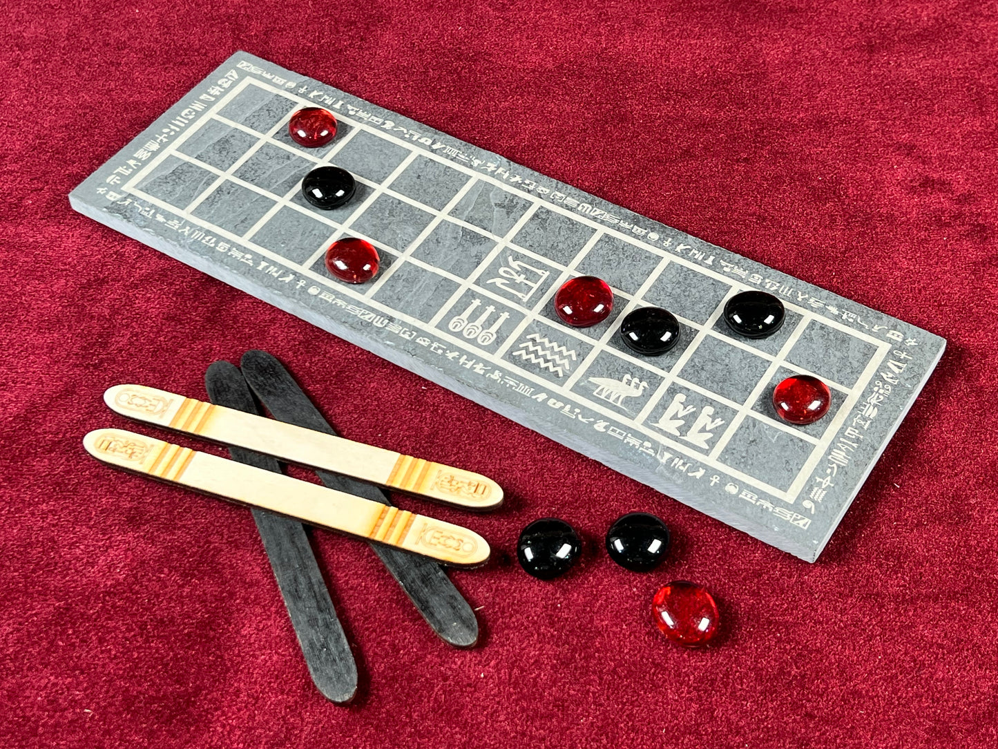 Engraved Stone Ancient Egyptian SENET Game ~ From the Tomb of the Pharaohs, Play the Mystical Game of the Ancients!