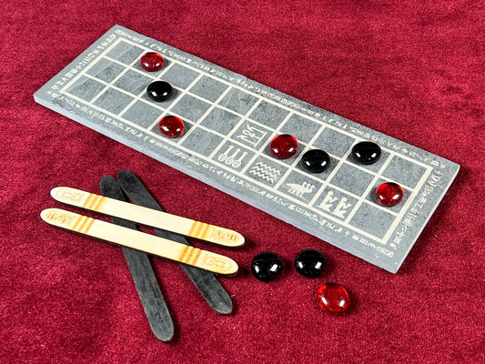 Engraved Stone Ancient Egyptian SENET Game ~ From the Tomb of the Pharaohs, Play the Mystical Game of the Ancients!