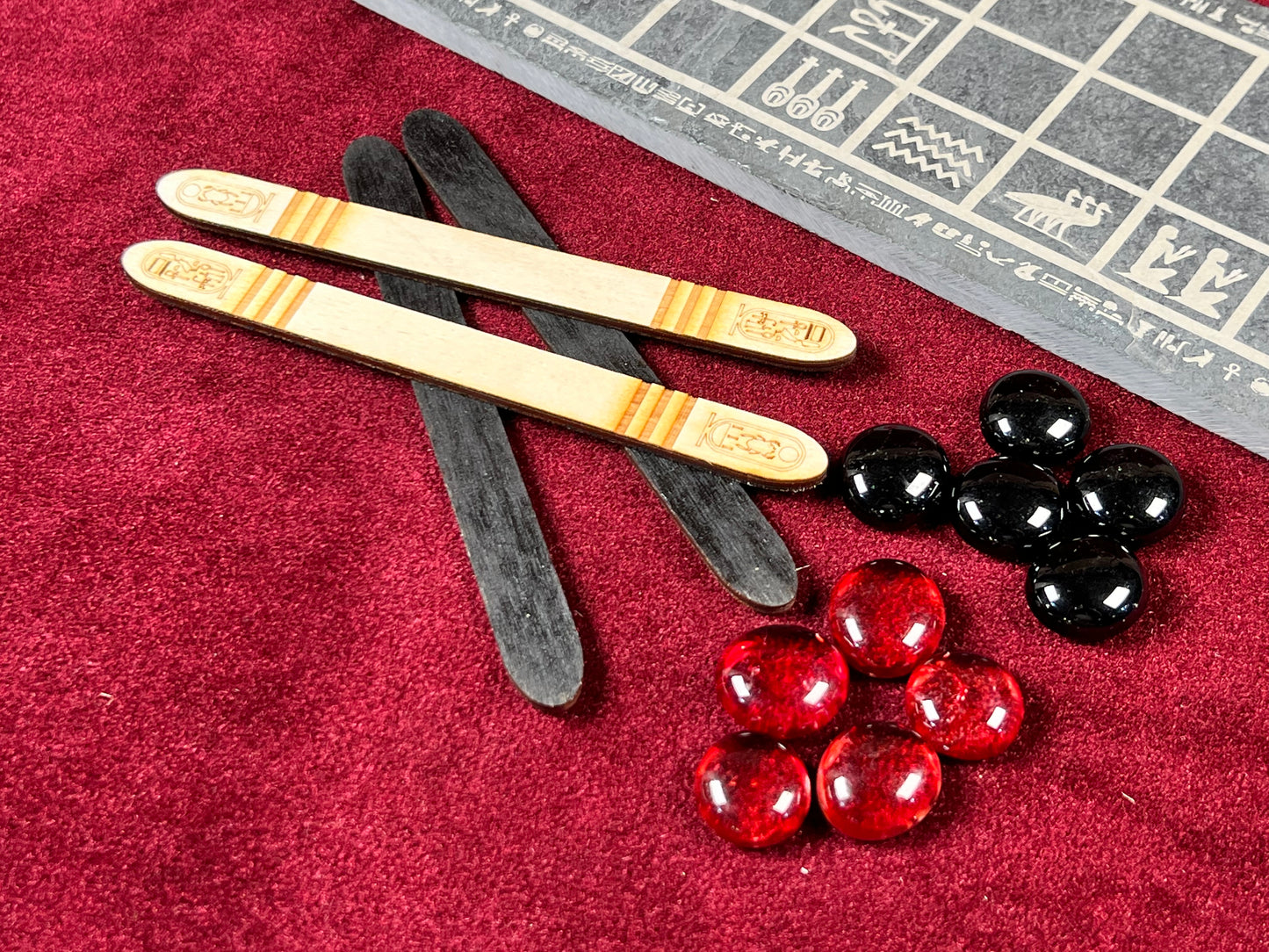 Engraved Stone Ancient Egyptian SENET Game ~ From the Tomb of the Pharaohs, Play the Mystical Game of the Ancients!