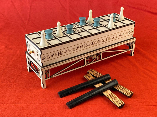 Ancient game of SENET. From the Tomb of the Boy King.