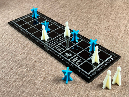 Future SENET ~ An Ancient Egyptian Game brought into the FUTURE! Hand Made, Sturdy, and Portable.
