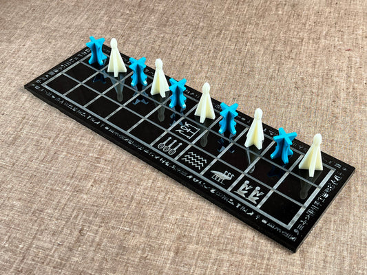 Future SENET ~ An Ancient Egyptian Game brought into the FUTURE! Hand Made, Sturdy, and Portable.