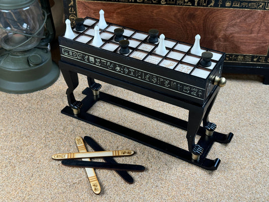 Tutankhamun's Senet Game! Detailed Recreation of the Senet Board found in the Tomb of King Tut in 1922! Hand Made Ancient Egyptian Game.