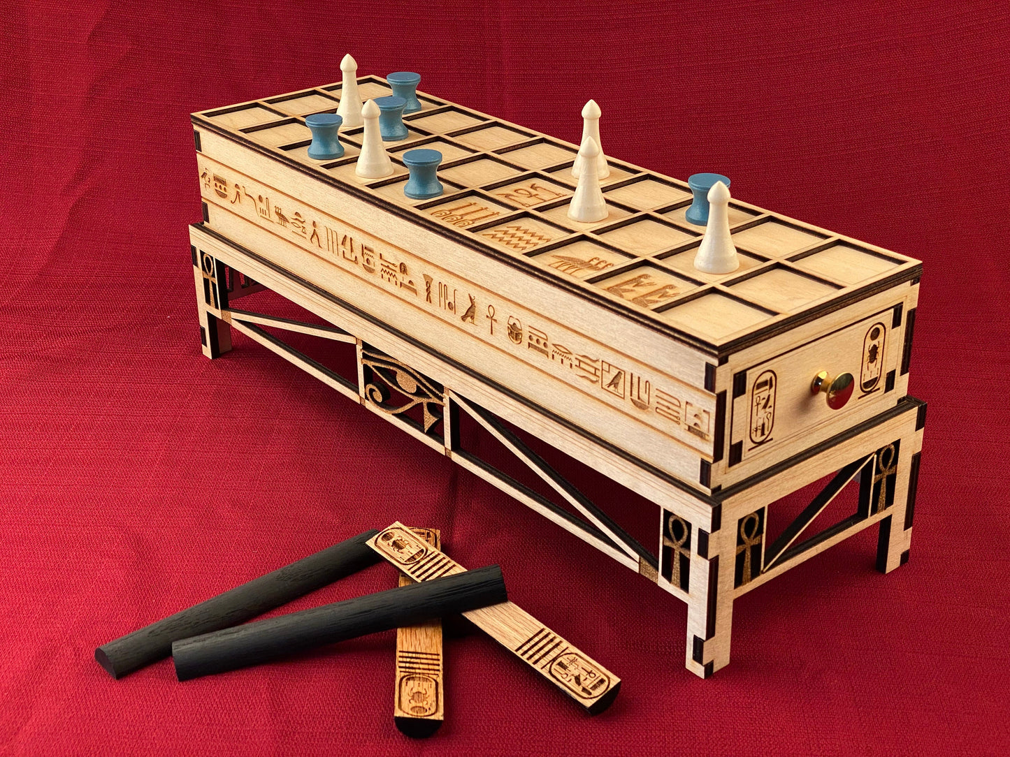 Ancient Egyptian Game of SENET. King Tut's Favorite Pastime.