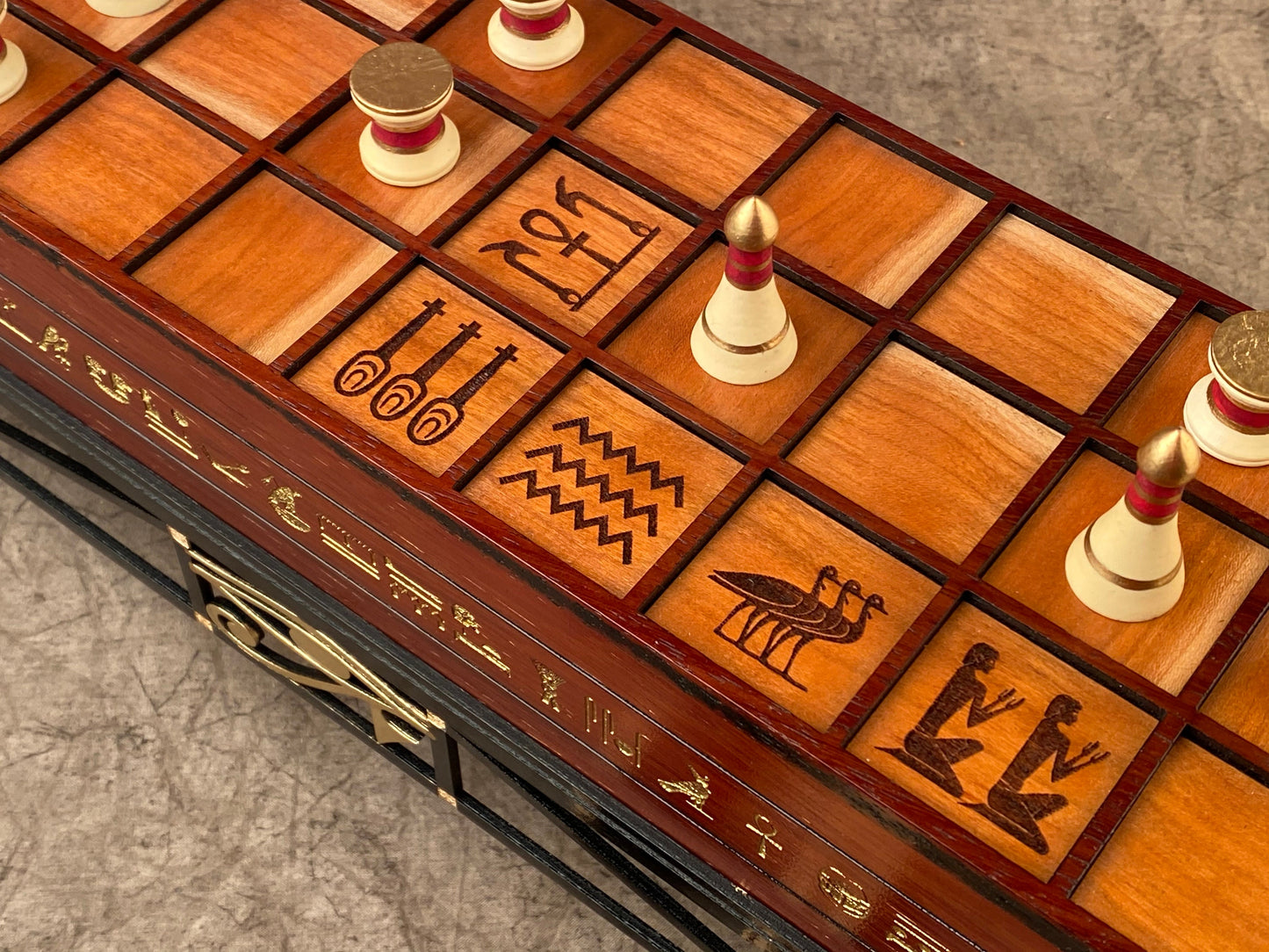 The Pharaoh's SENET Game. The finest Ancient Egyptian SENET Board in the World! Museum Quality, Hand Made, a finely made Heirloom.